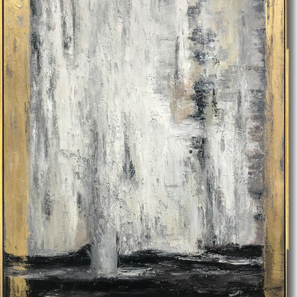 Abstract acrylic luxury painting ANCIENT CLARITY