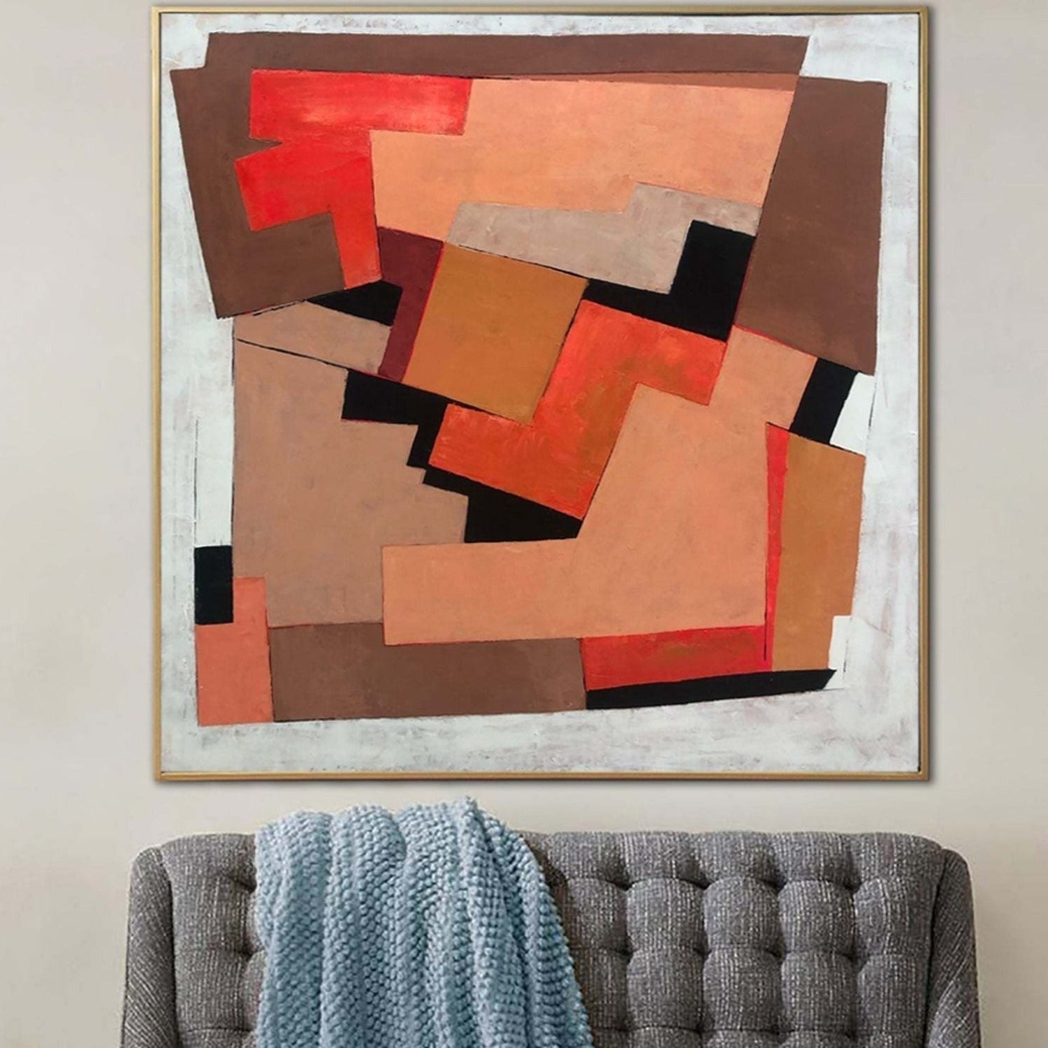 ORANGE LABYRINTH 50"x50"