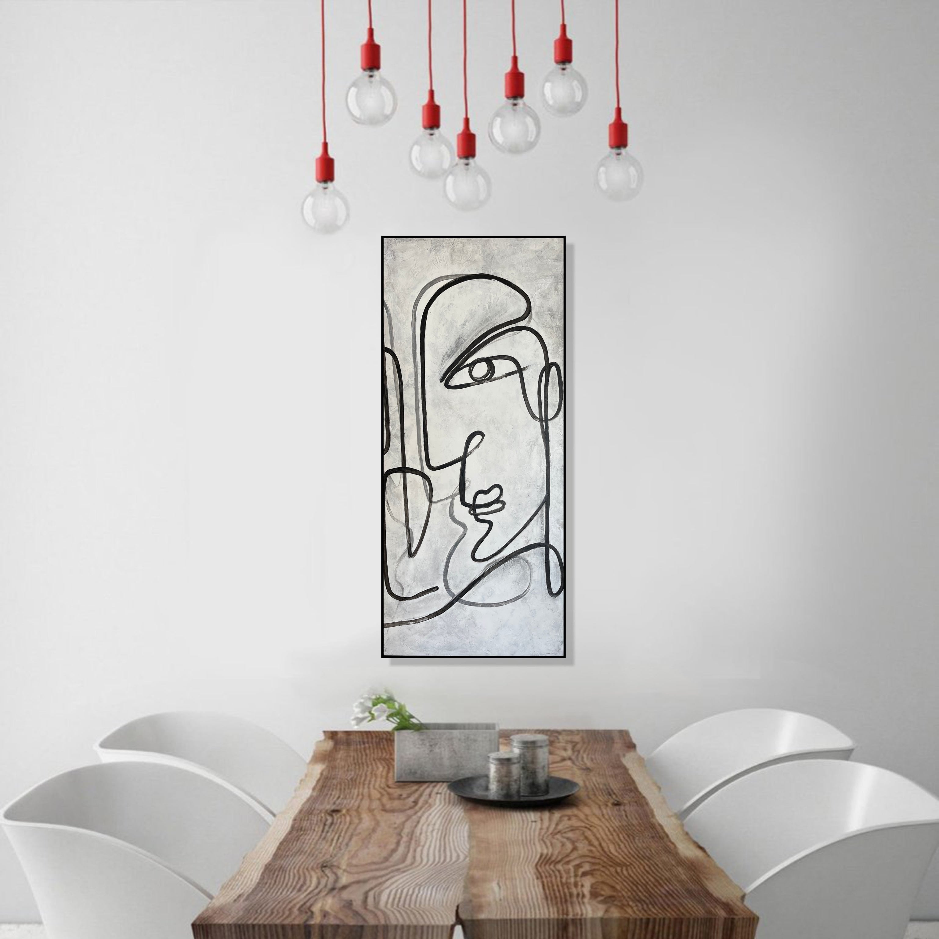 WITH MYSELF 45.6"x20"