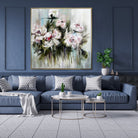 WISPERS OF PEONIES 32"x32"