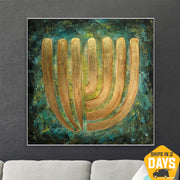 GOLDEN MENORAH 32"x32"