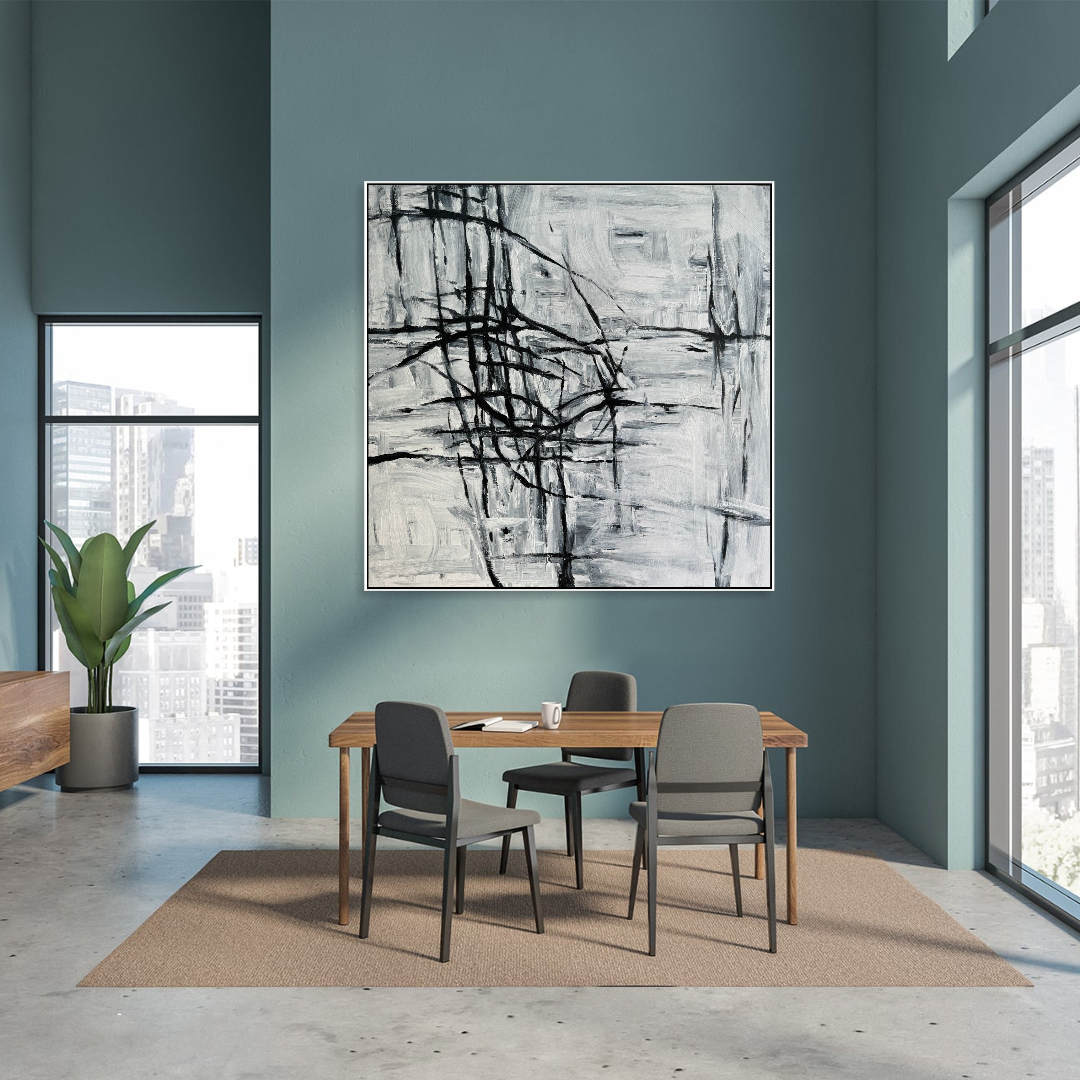 MINIMALIST INTERSECTION 40"x40"