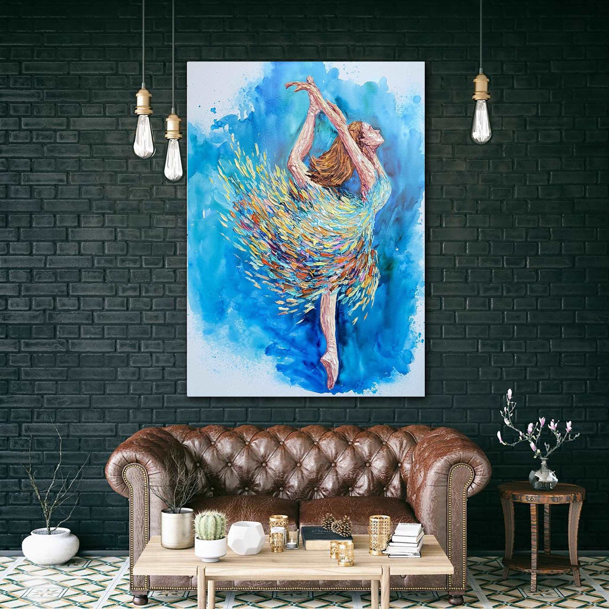 Abstract Ballet Painting BALLERINA ABIGAIL