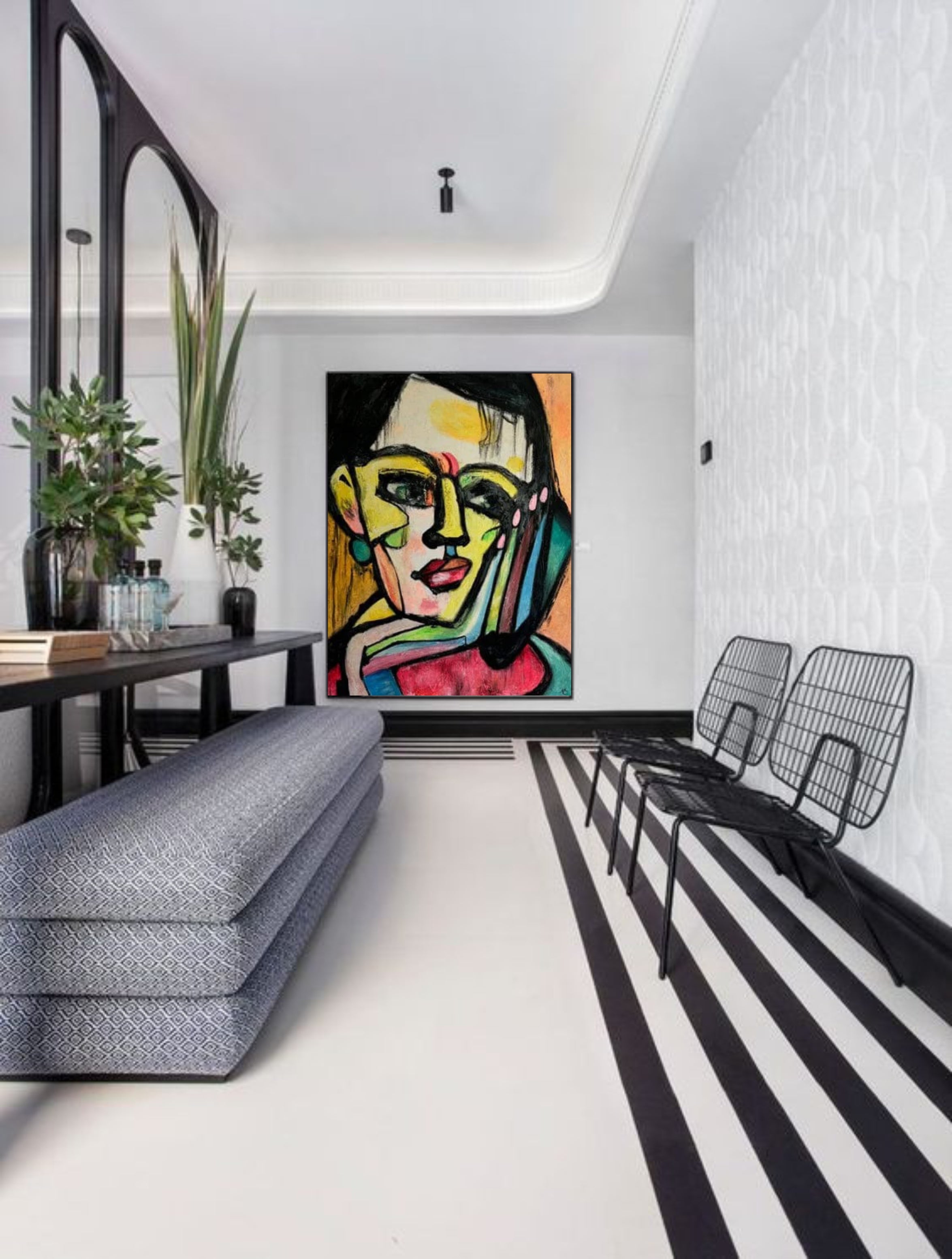 Perfect abstract painting for the hall – Trendgallery.art