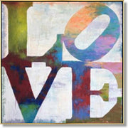 Large abstract artwork FALL IN LOVE