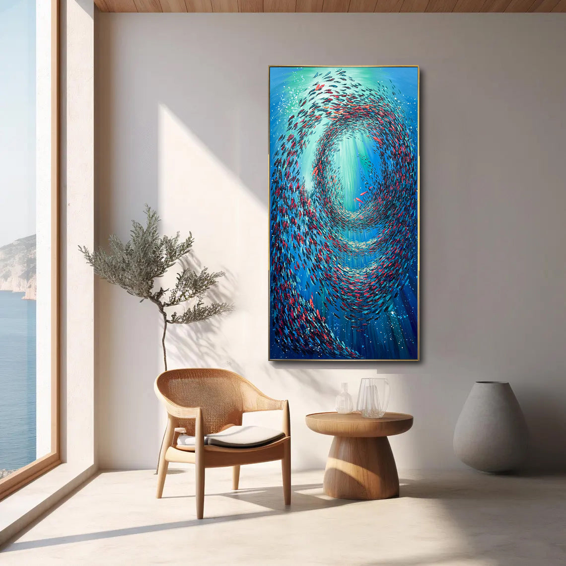 UNDERWATER GYRE 79"x39"