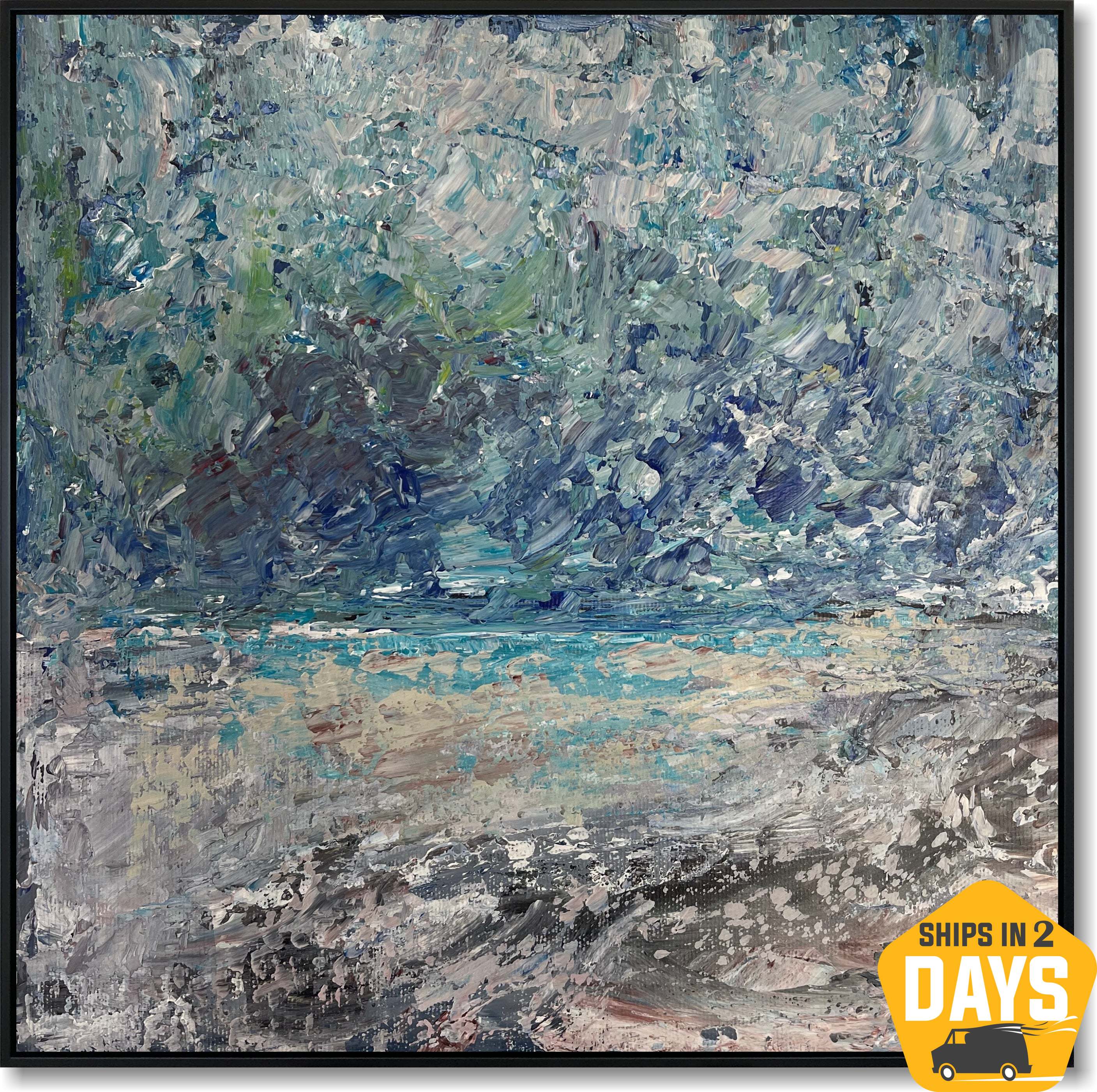 RAINY BEACH 30"x30"