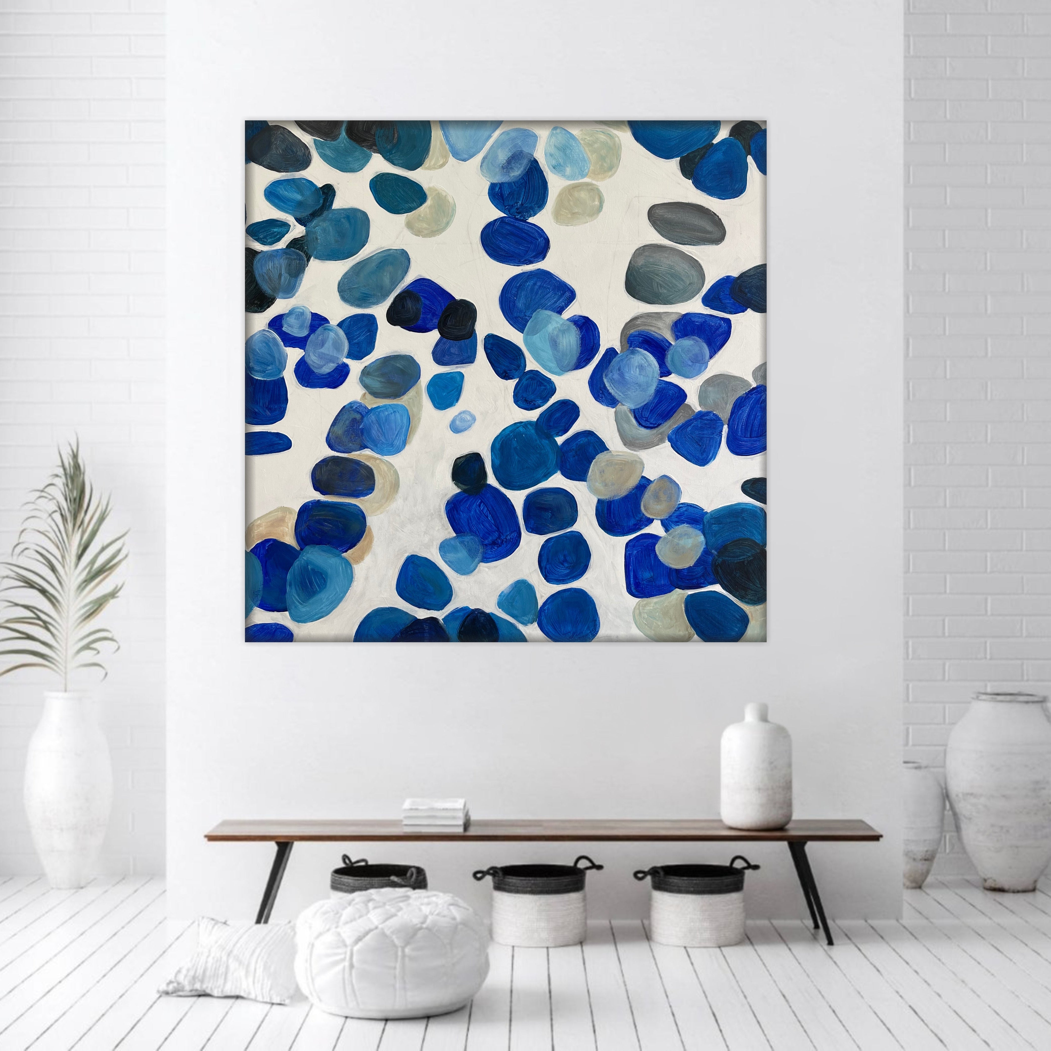 BLUE STONES 32"x32"