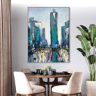 Abstract City Painting AVENUE REVERIE