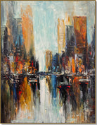 Abstract urban paintings DAYTIME CITYSCAPE