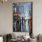 NIGHTTIME CITYSCAPE 39.4"x27.5"