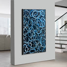 BLUE SWIRL SYMPHONY 46"x30"