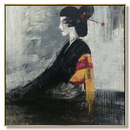 Figurative abstract art GEISHA