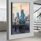 LIBERTY IN THE CITYSCAPE 72"x50"
