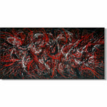 Textured abstract painting NOCTURNAL BLAZE