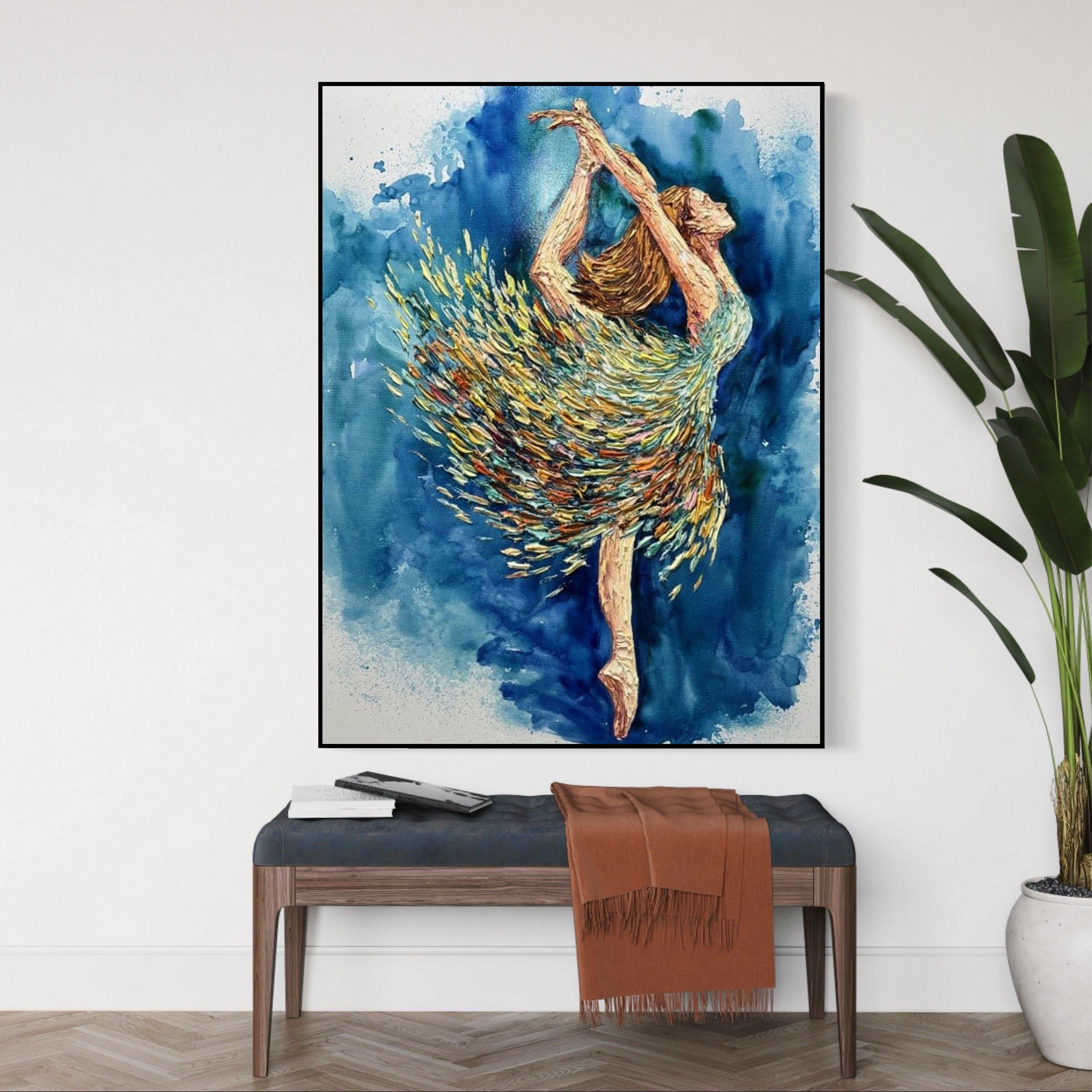 Abstract Ballet Painting BALLERINA ABIGAIL