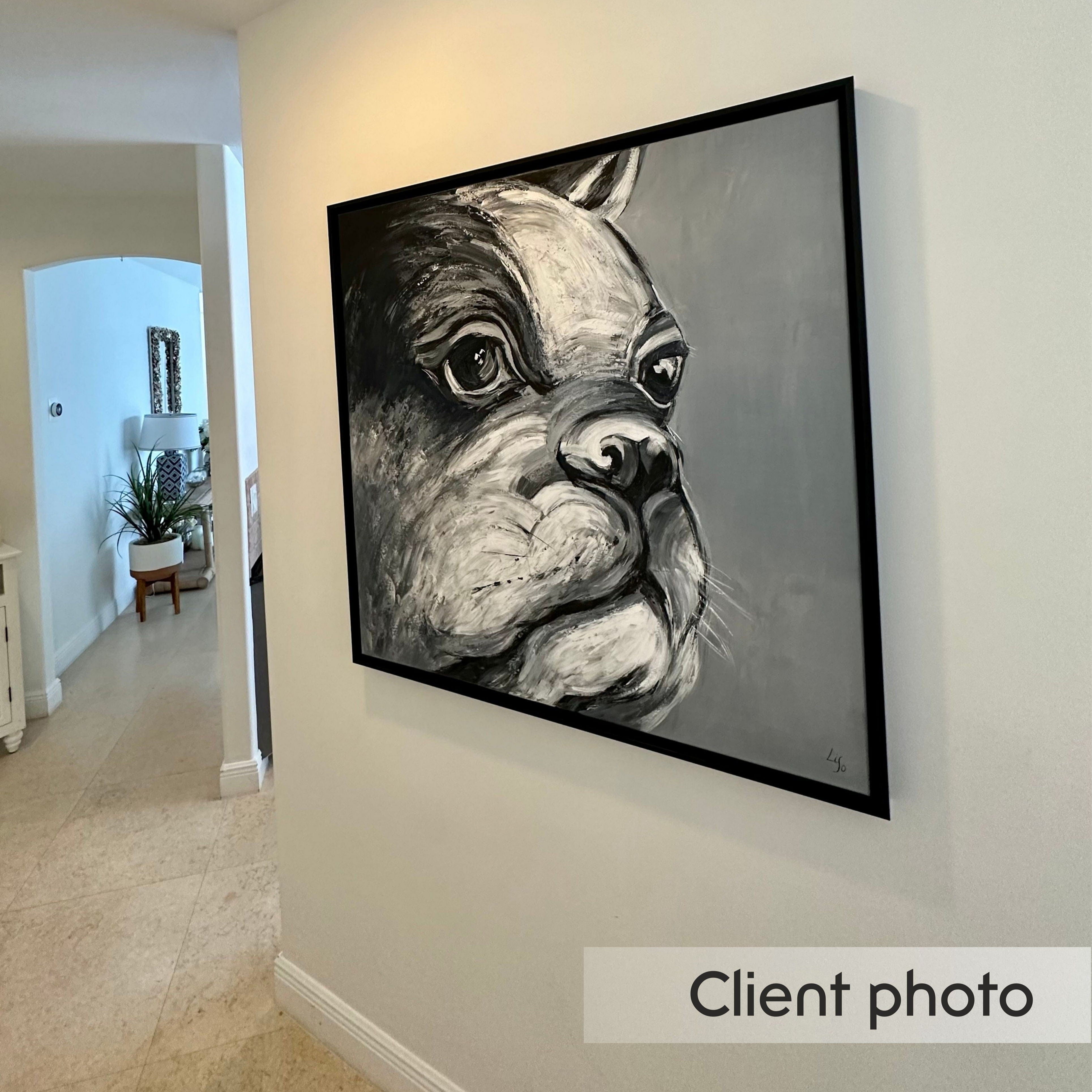 BULLDOG BENNY 32"x32"
