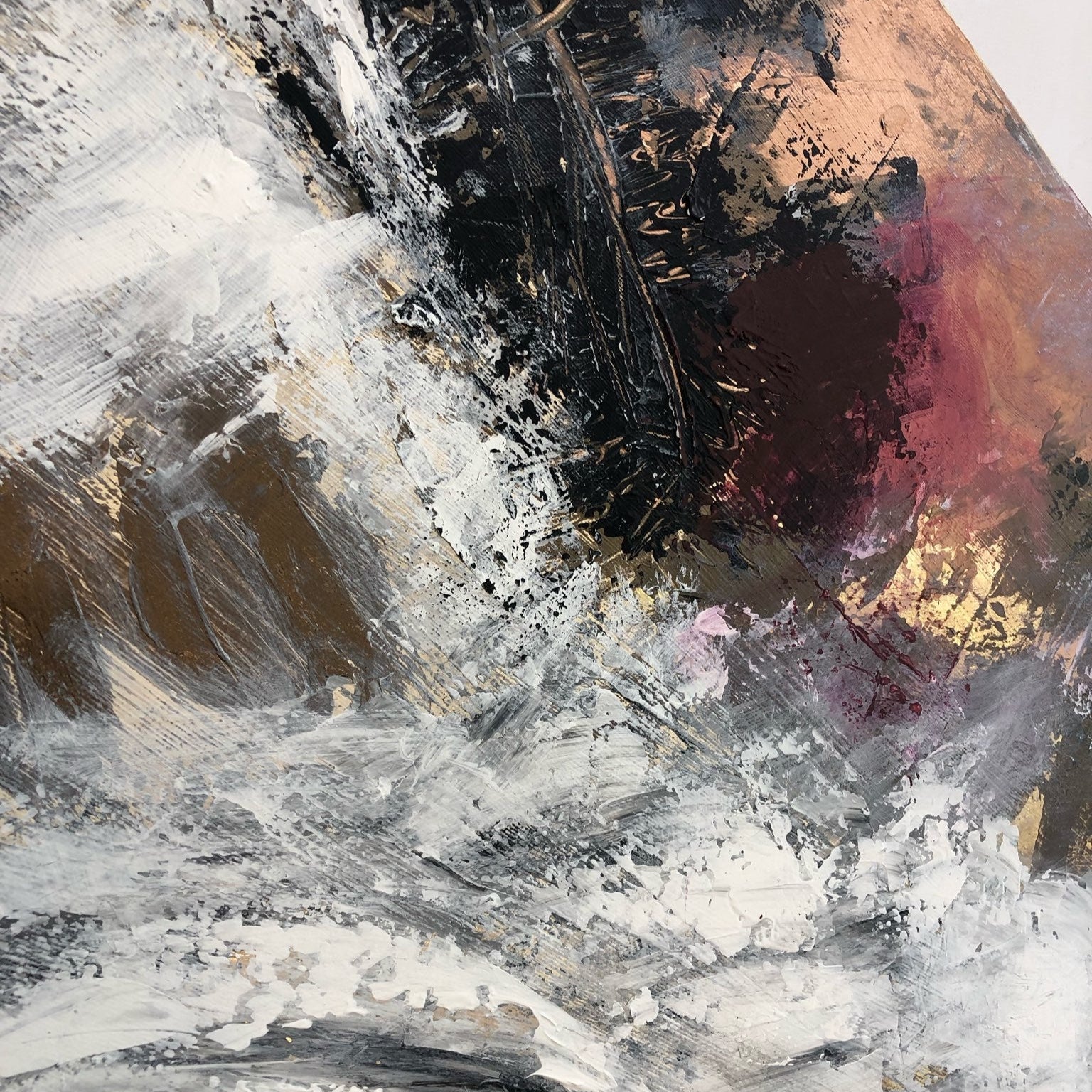 Handpainted unique fine painting AUTUMN SONG