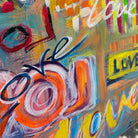 COLORFUL HEARTS 40"x40"