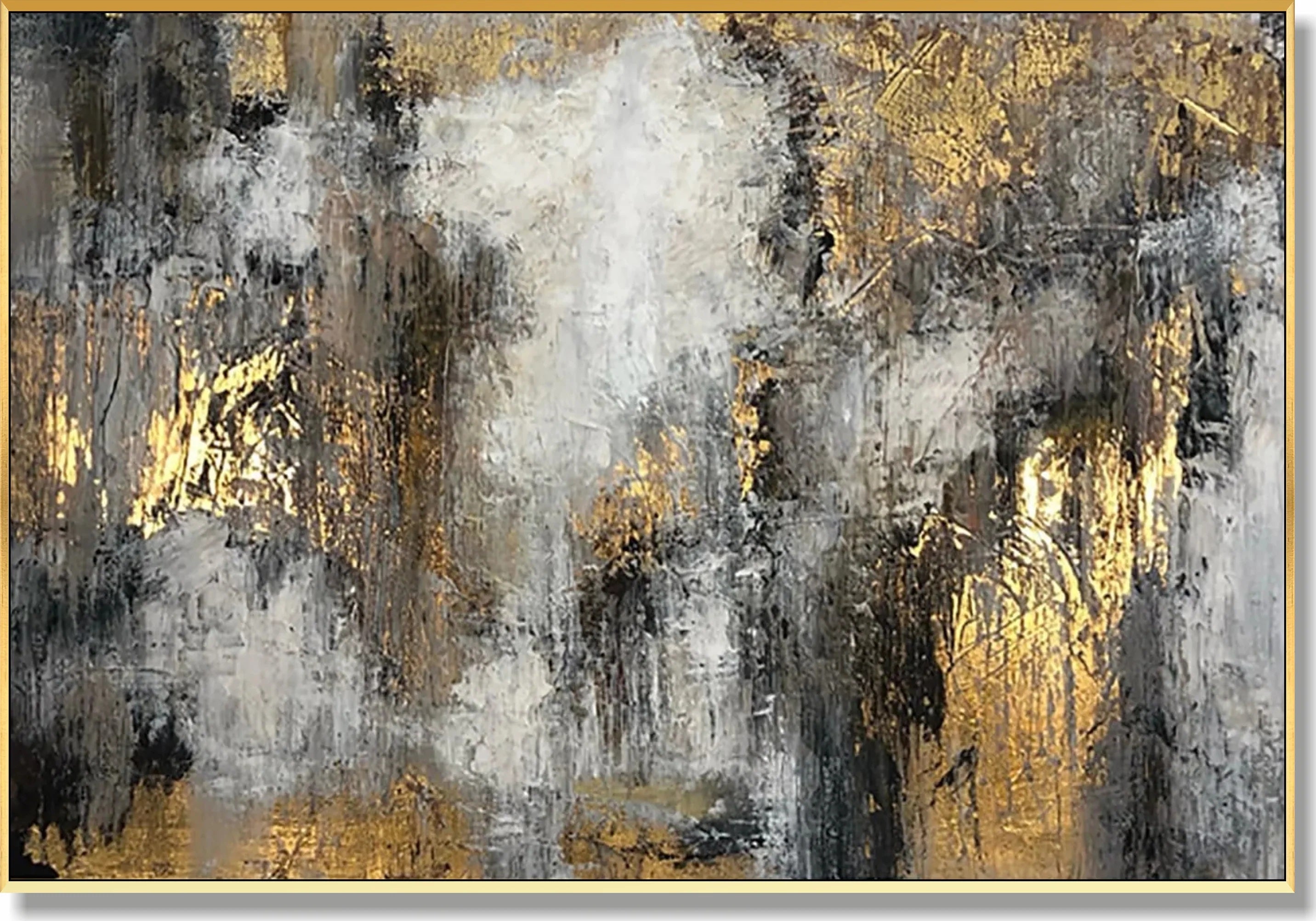 Large abstract painting ENERGY FLOWS