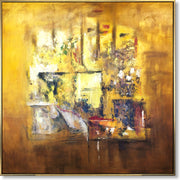 Gold abstract artwork GOLDEN ELEGANCE