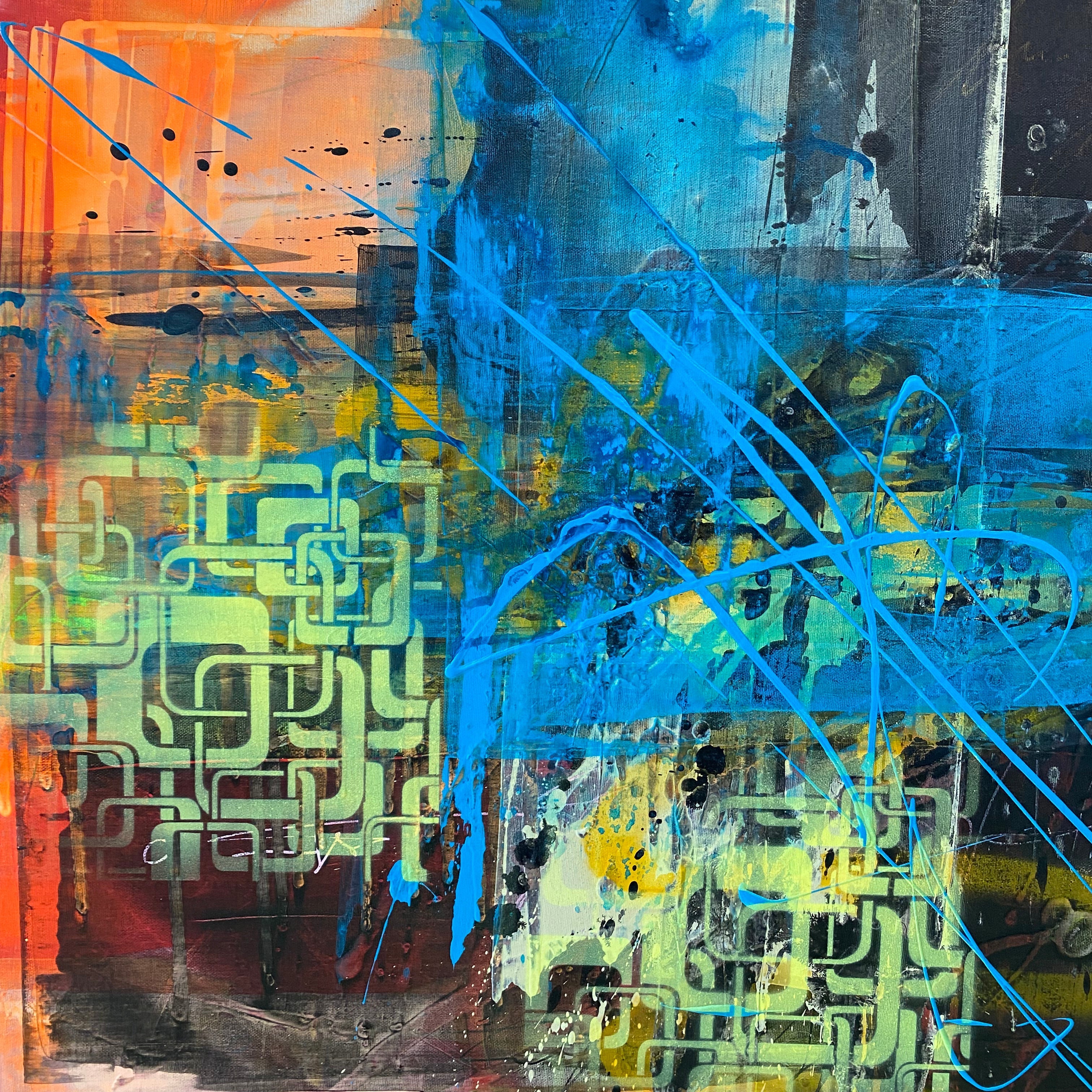 URBAN MAZE 40"x40"