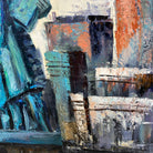 LIBERTY IN THE CITYSCAPE 72"x50"