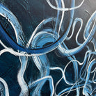 BLUE SWIRL SYMPHONY 46"x30"