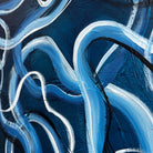 BLUE SWIRL SYMPHONY 46"x30"