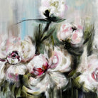 WISPERS OF PEONIES 32"x32"