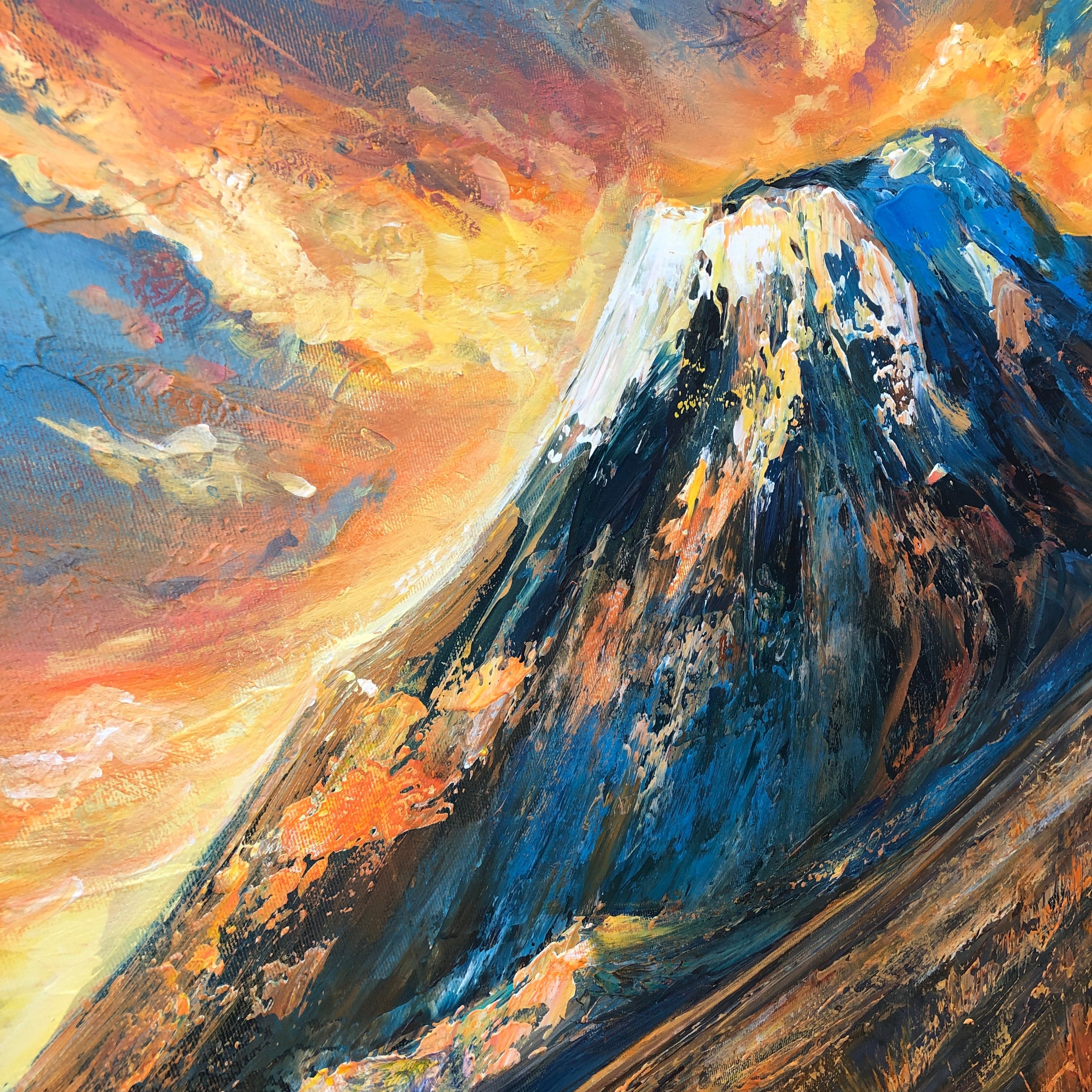 Montanari Papagallo 油彩画 50x70 cm VEIL OF KILIMANJARO – Trendgallery.art