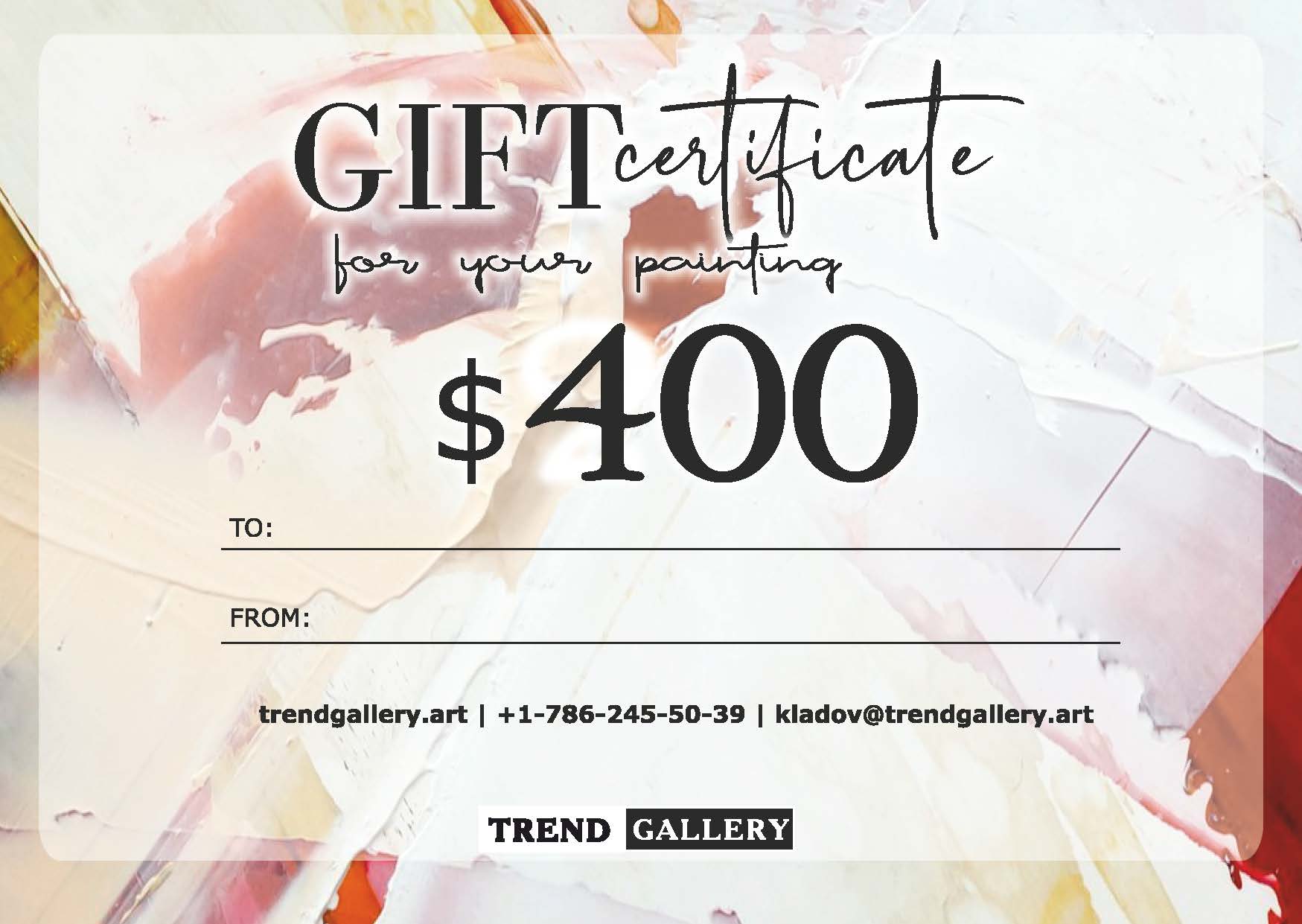 Gift Certificate For Painting Gift Card Best Gift Cards For Women Gift