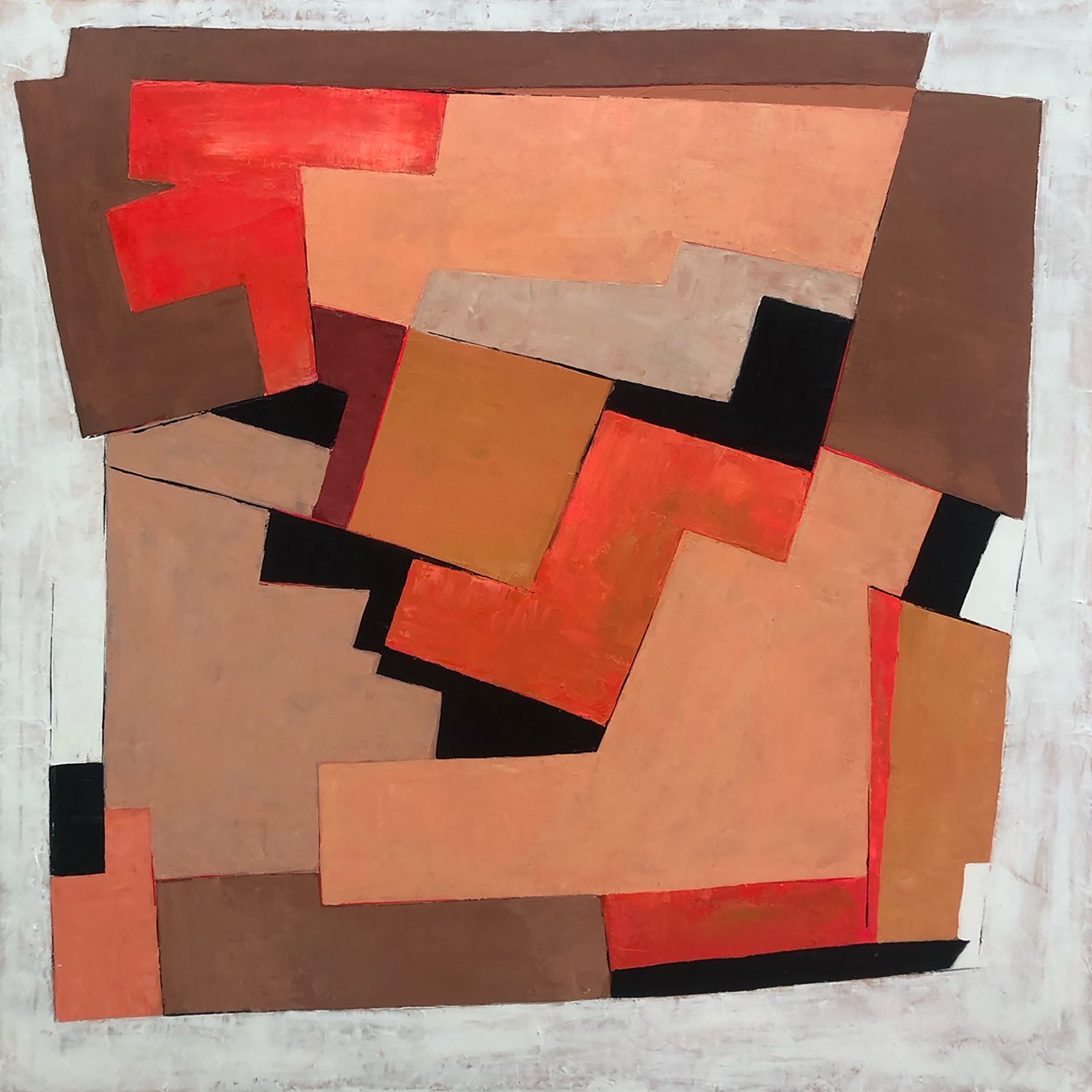 ORANGE LABYRINTH 50"x50"