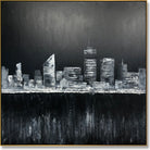Dynamic abstraction atmospheric art ENIGMATIC ROOFTOPS