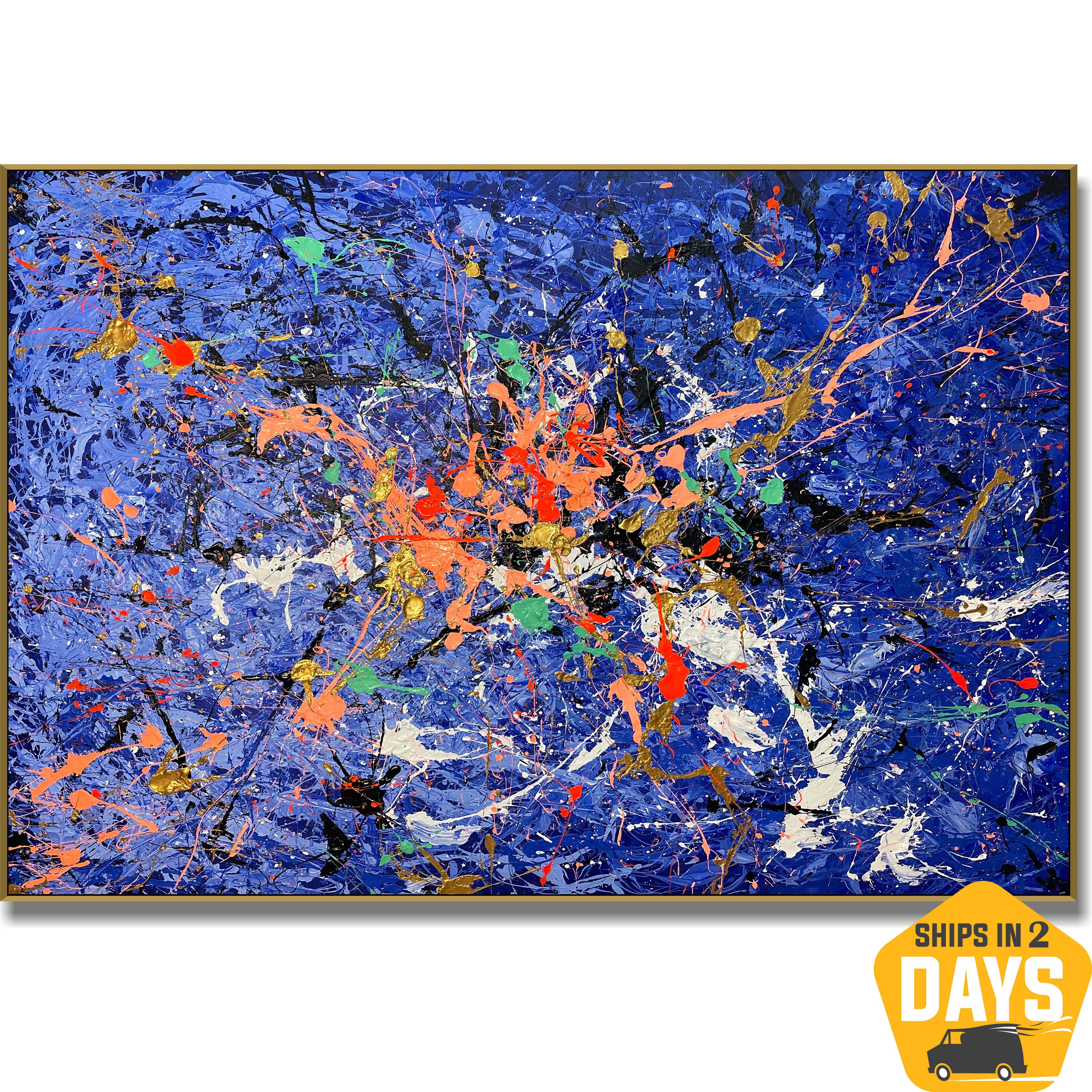 PURPLE SPLASH 46"x60"