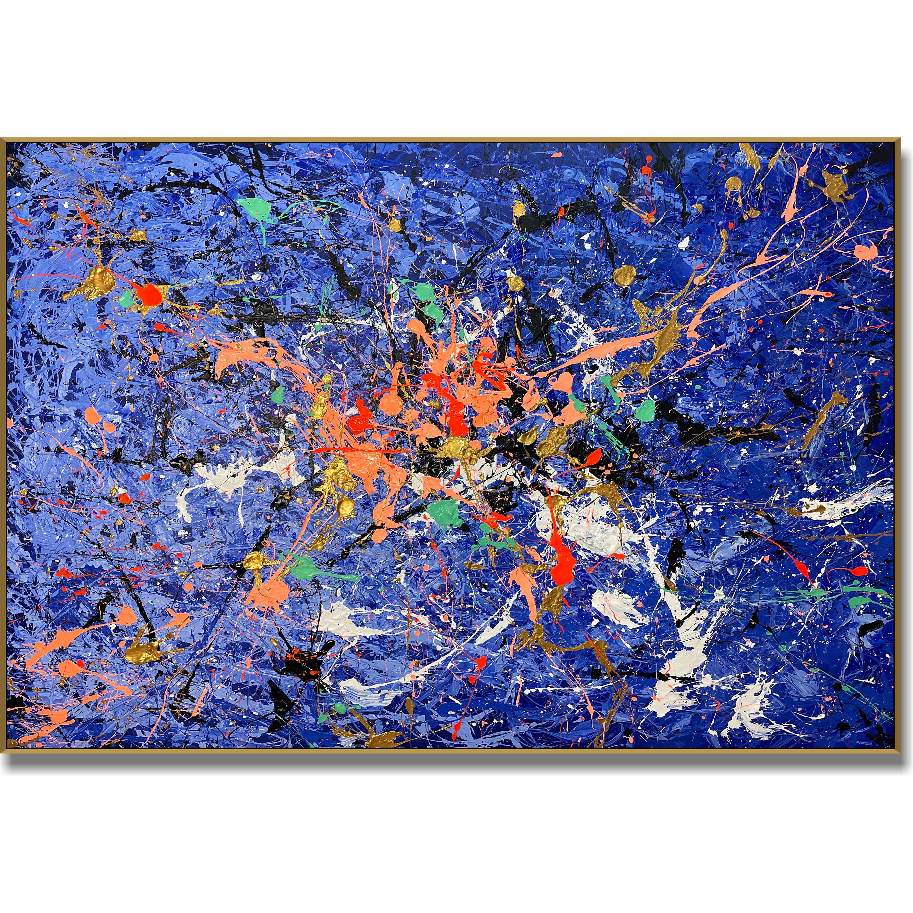 PURPLE SPLASH inspired by Jackson Pollock – Trendgallery.art
