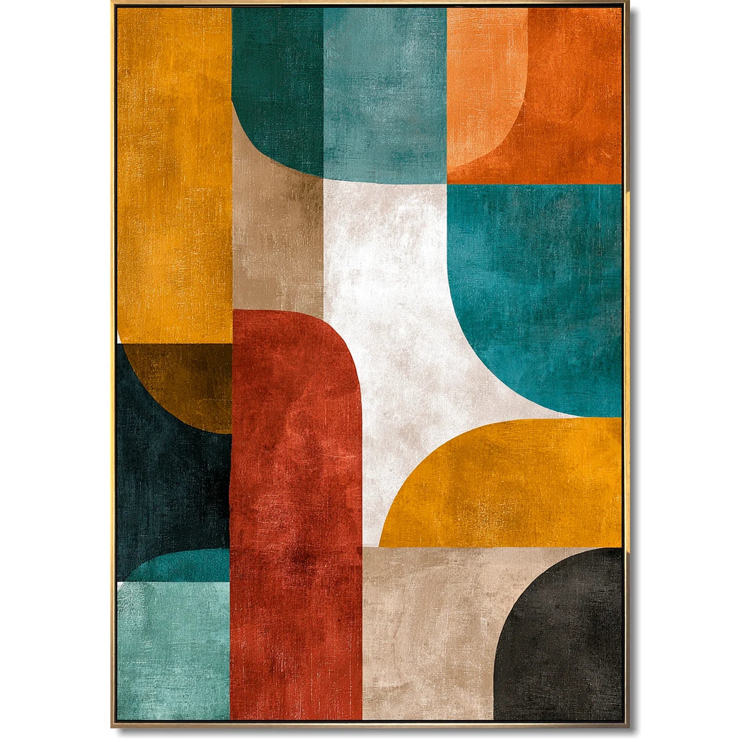 Invoice for BURST OF COLOR stretched painting + frame in size for Heidi
