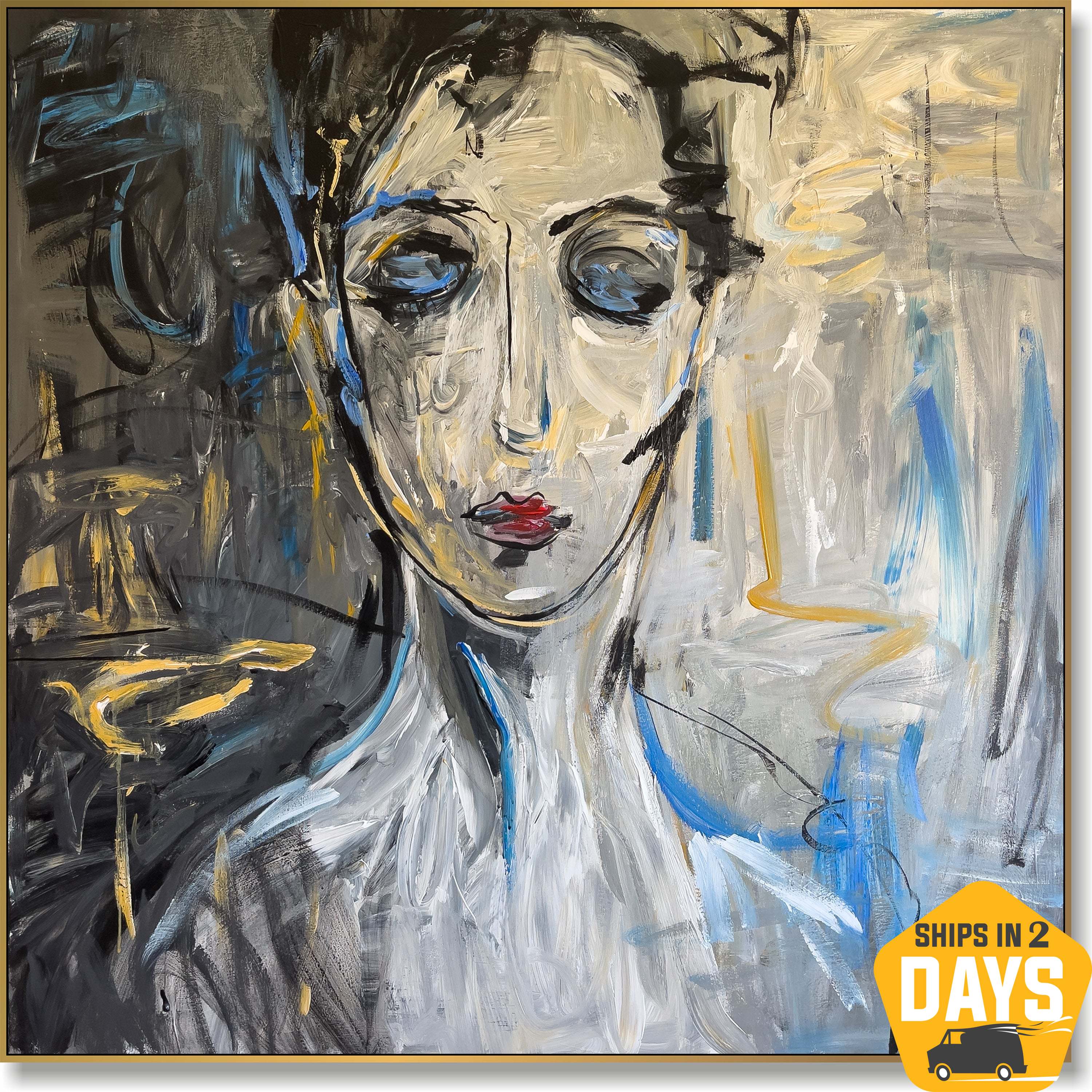 PENSIVE JACQUELINE 46"x46"