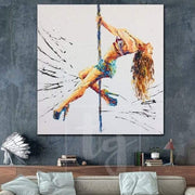 فتاة راقصة لوحات على قماش القطب الرقص اللوحة مثير فتاة اللوحة | FREEDOM OF EXPRESSION