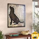 WOODEN DOG SIGN 15.7"x11.8"