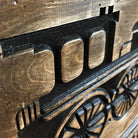 WOODEN LOCOMOTIVE 15.7"x15.7"
