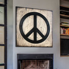 WOOD PEACE SYMBOL 11.8"x11.8"