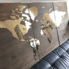 METAL WORLD MAP 3p: 27.2"x48.3"