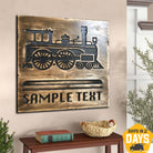 WOODEN LOCOMOTIVE 15.7"x15.7"