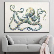 Octopus Painting Octopus Artwork Oil Painting Canvas Painting | TENTACLE