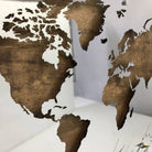 WORLD MAP WITH CLOCKS 25.2"x39"