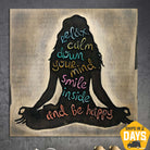 WOODEN YOGA SYMBOL 18.1"x18.1"