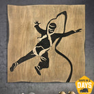 BUNGEE JUMPING 17.7"x17.7"