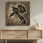 DUCK WOOD SIGN 17.7"x17.7"