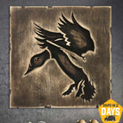 DUCK WOOD SIGN 17.7"x17.7"